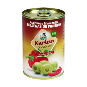 AK Green Olives Stuffed With Red Pepper